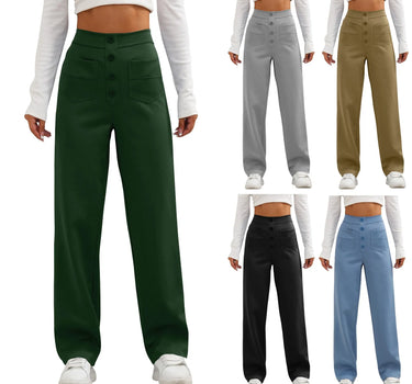 Lindy™ |HIGH-WAISTED ELASTIC CASUAL PANTS