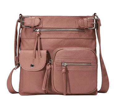 Amanda ™ | Multi -Pocket Crossbody Bag Soft Shoulder Purse Bag